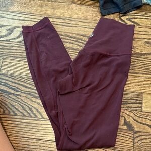 Lululemon Athletica Deep Burgundy Leggings